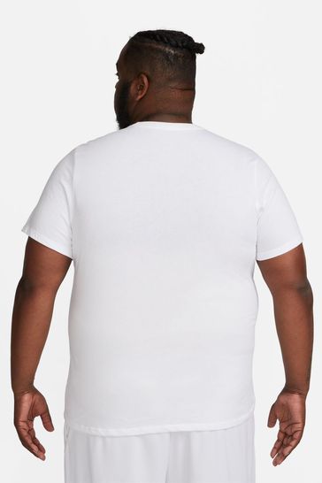 Plain white discount dri fit shirt