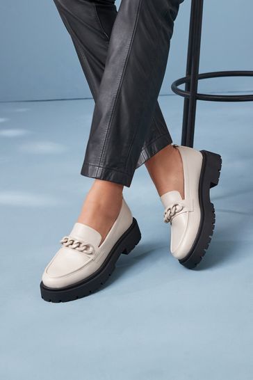 Bone White Forever Comfort Chunky Loafers