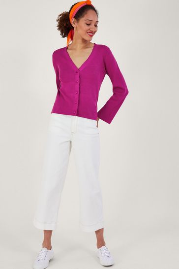 Monsoon pink cardigan store