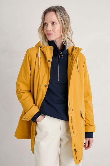 Mustard waterproof coat hotsell