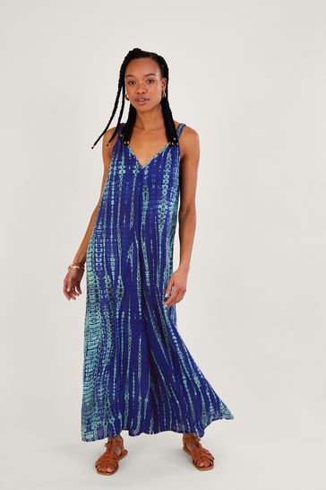 Monsoon blue jumpsuit sales