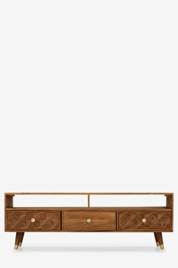 Black mango wood tv unit hotsell