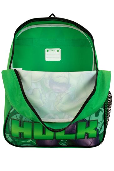 Buy Character Green Marvel Hulk Backpack and Lunch Bag Set from Next Bahrain