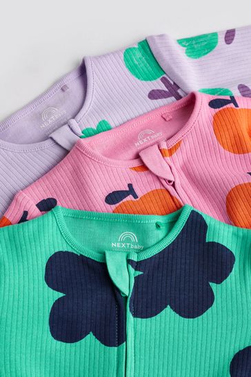 Buy Bright Baby 2 Way Zip Sleepsuit 3 Pack 0mths 2yrs from Next Luxembourg