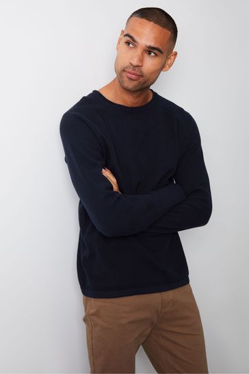Next black jumper mens cheap