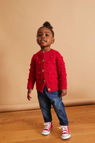 Baby boy top red sweater