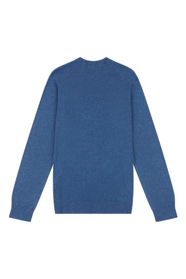 Mens blue deals crew neck jumper