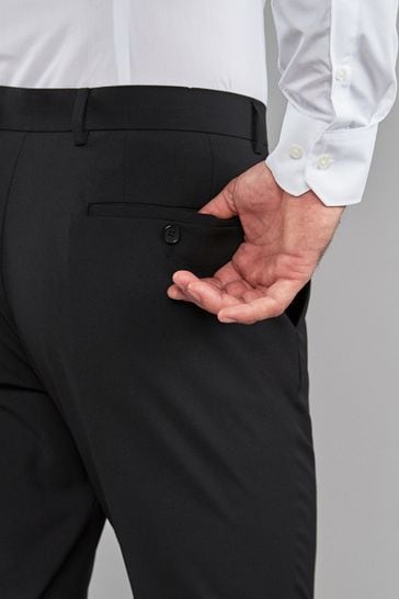 Black stretch new arrivals trousers with pockets