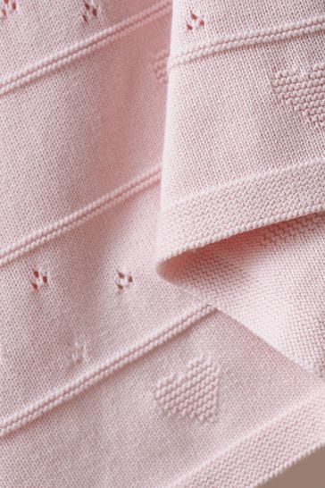 Pink heart sale blanket