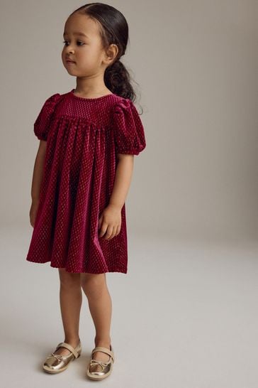 Burgundy Velvet Party Dress 3mths 10yrs