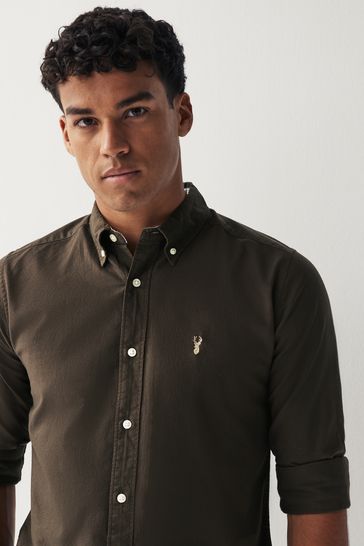 Black polo outlet oxford shirt