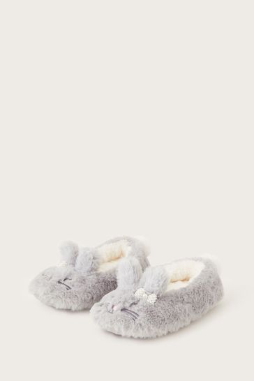 Grey on sale bunny slippers