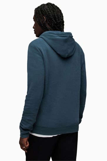 Buy AllSaints Blue 100 Cotton Raven Overhead Hoodie from Next Bahrain
