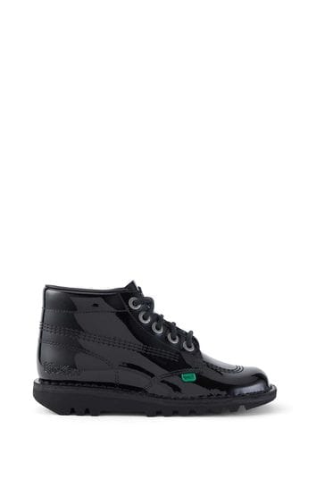 Buy Kickers Black Youth Hi Patent Leather Shoes from the Next UK online shop