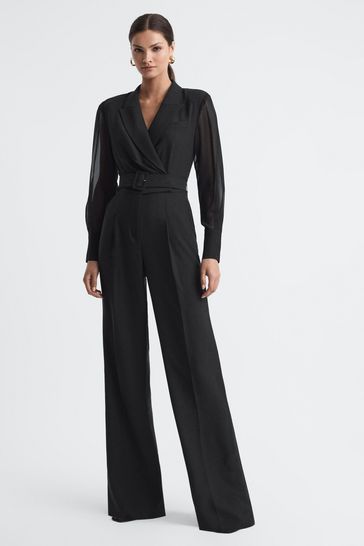 Double best sale breasted jumpsuit