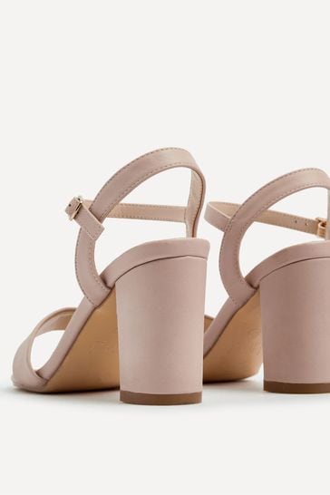 Buy Linzi Nude Skyline Open Back Barely There Block Heels from Next Luxembourg