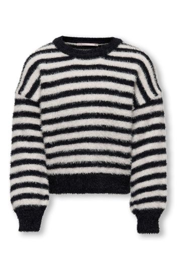 ONLY KIDS Fluffy Cosy Black Jumper
