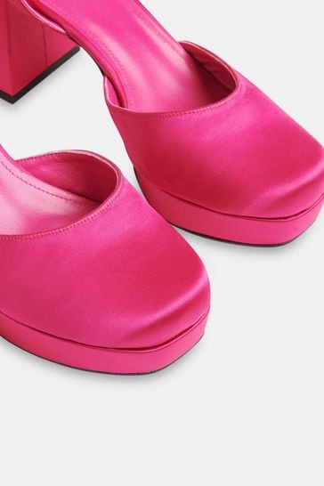 Satin platform shoes store