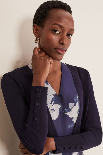 Buy Phase Eight Blue Adah Knitted Jacket from Next Ireland