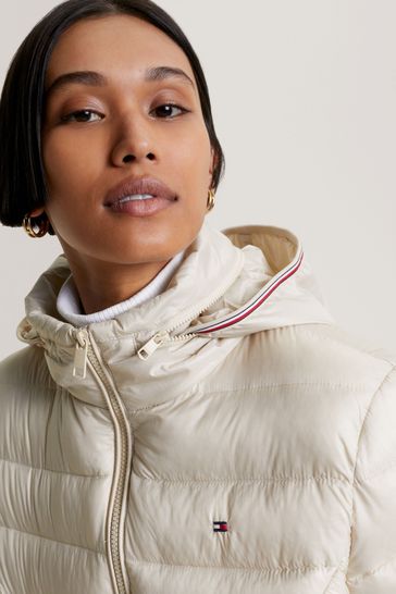 Tommy hilfiger sales cream coat
