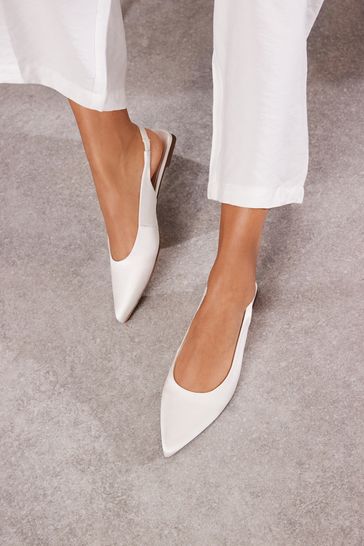 Buy Ivory Forever Comfort Wedding Point Toe Slingback Bridal Shoes from Next France