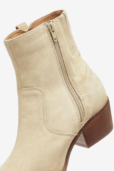 Nude suede 2025 ankle boots