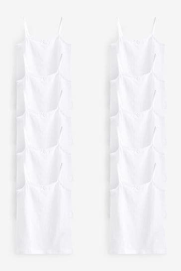 White Lace Trim Cami Vest 10 Pack (1.5-16yrs)