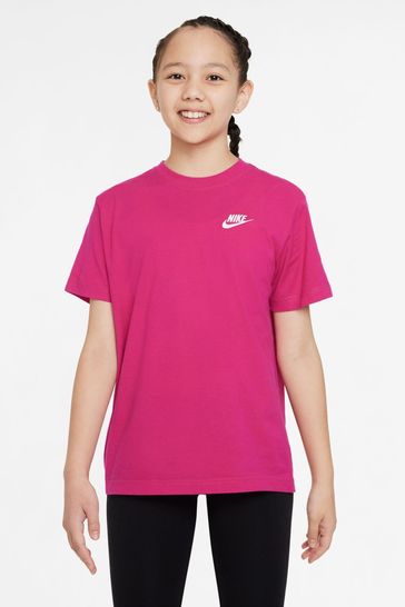 Nike Fushsia Pink Oversized Boy Fit T-Shirt