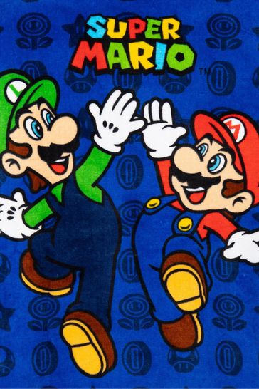 Buy Vanilla Underground Blue Super Mario Character Towel Poncho from Next Denmark