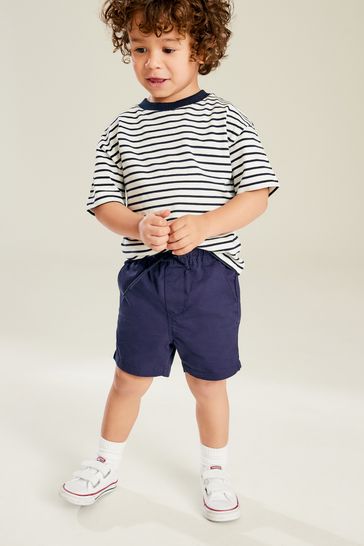 Navy jogger shorts store