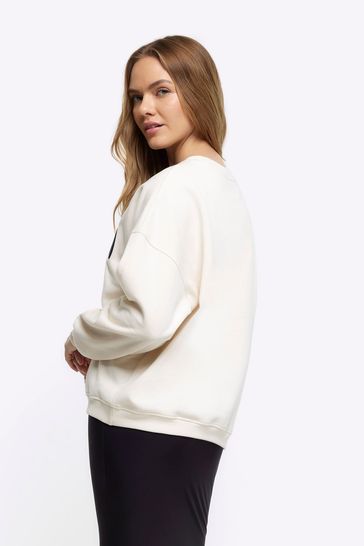 River island white sweatshirt hotsell