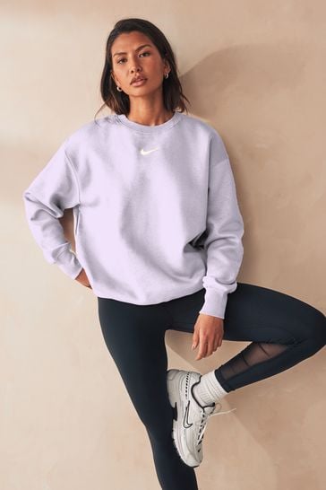 Buy Nike Purple Oversized Mini Swoosh Sweatshirt from Next Croatia