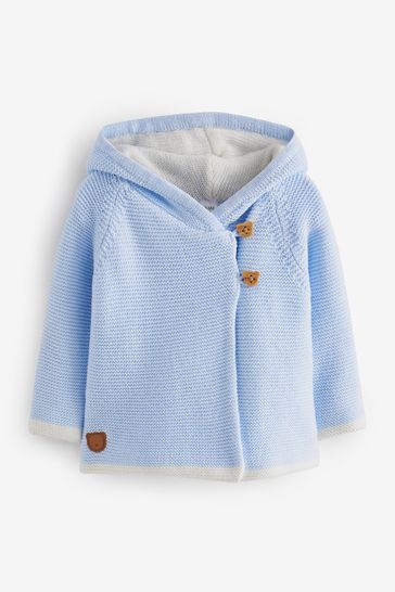 Rock-A-Bye Baby Boutique Cotton Knitted Hooded Jacket