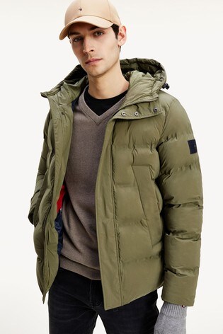 Buy Tommy Hilfiger Green Hooded Stretch 