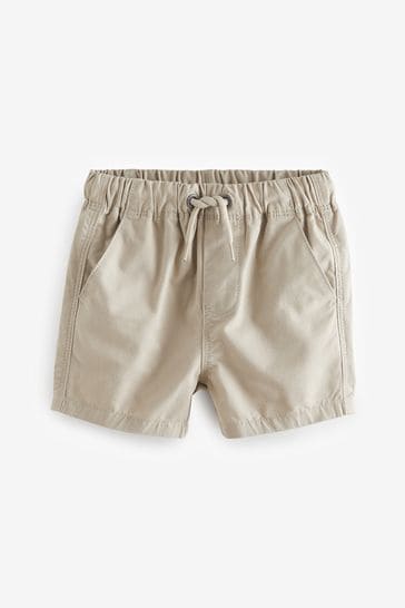 Stone Cream Pull-On Shorts (3mths-7yrs)