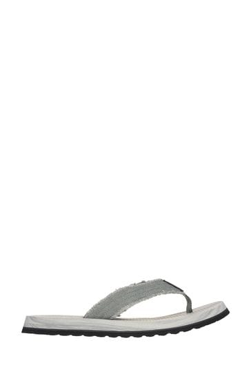 Skechers Grey Mens Sandals