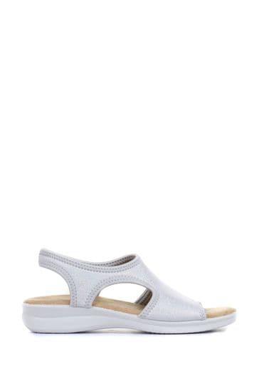 Pavers silver sandals sales