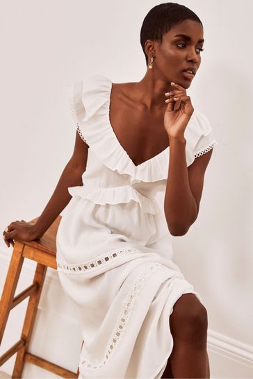 Mint velvet white dress on sale