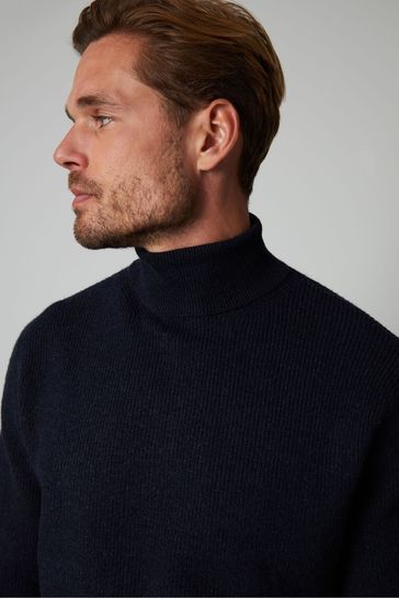 Mens ribbed polo outlet neck jumpers
