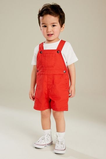 Red Dungarees (3mths-7yrs)