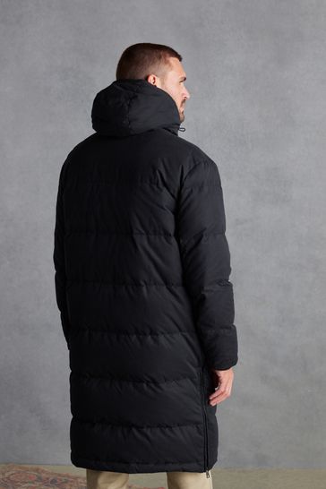 Buy Black Signature Longline Down Puffer Coat from Next Bahrain