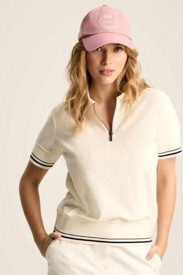 Joules Kingsley Cream Towelling Polo Shirt