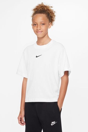 Nike White Oversized Essentials Boxy T-Shirt