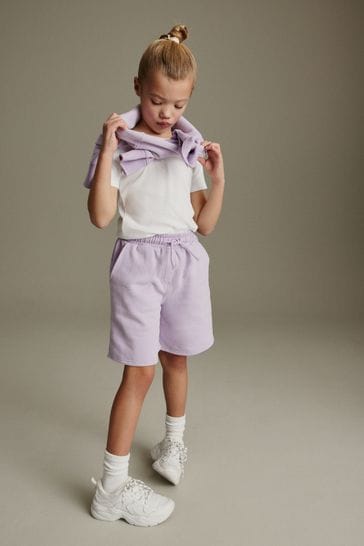 Lilac Purple Bermuda Jersey Shorts (3-16yrs)