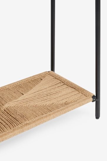 French Connection Metal/Jute Tatami Console Table