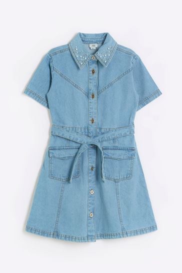 River island ladies denim shirt best sale