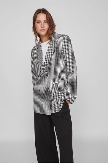 Zara dogtooth blazer deals