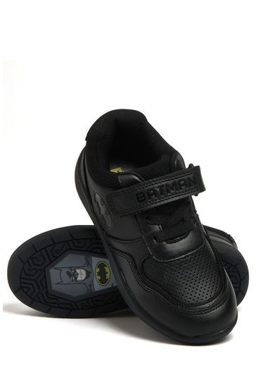 Character Black Batman Boys School Shoes