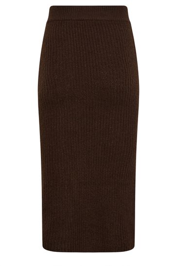 Buy PixieGirl Petite Brown Midi Knitted Skirt from Next Bahrain