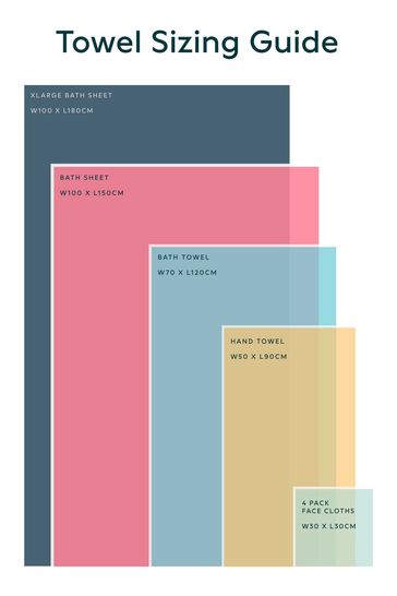 Towel dimensions sales